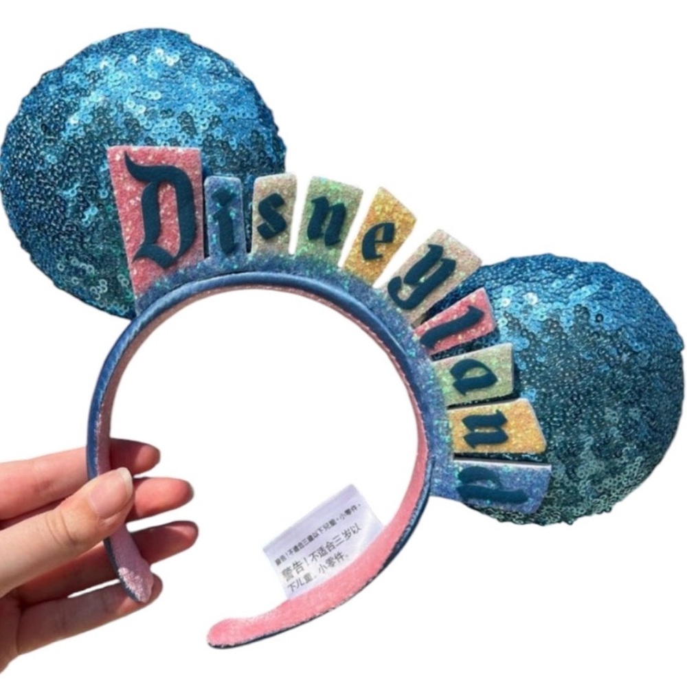 Disneyland Marquee Sign Mickey Ears Headband